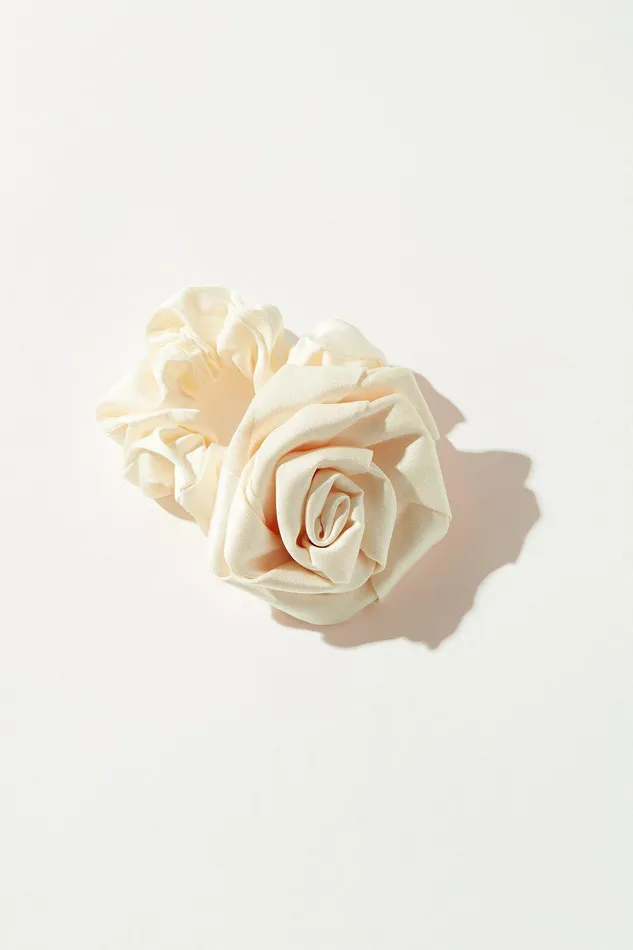 Lucky Brand Hair Accessories Silk Rosette Scrunchie Natural 8211 Women