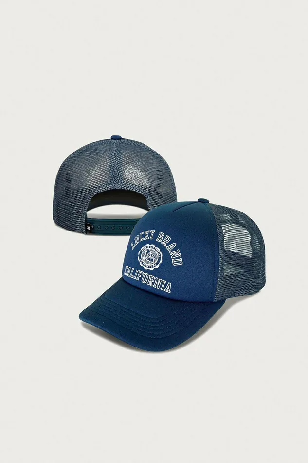 Lucky Brand Hats Lucky Collegiate Trucker Hat Rinse 8211 WomenMen
