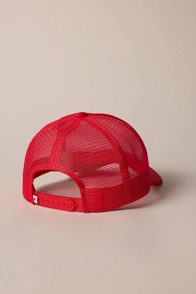 Lucky Brand Hats Lucky Print Trucker Hat 636 Red 8211 WomenMen