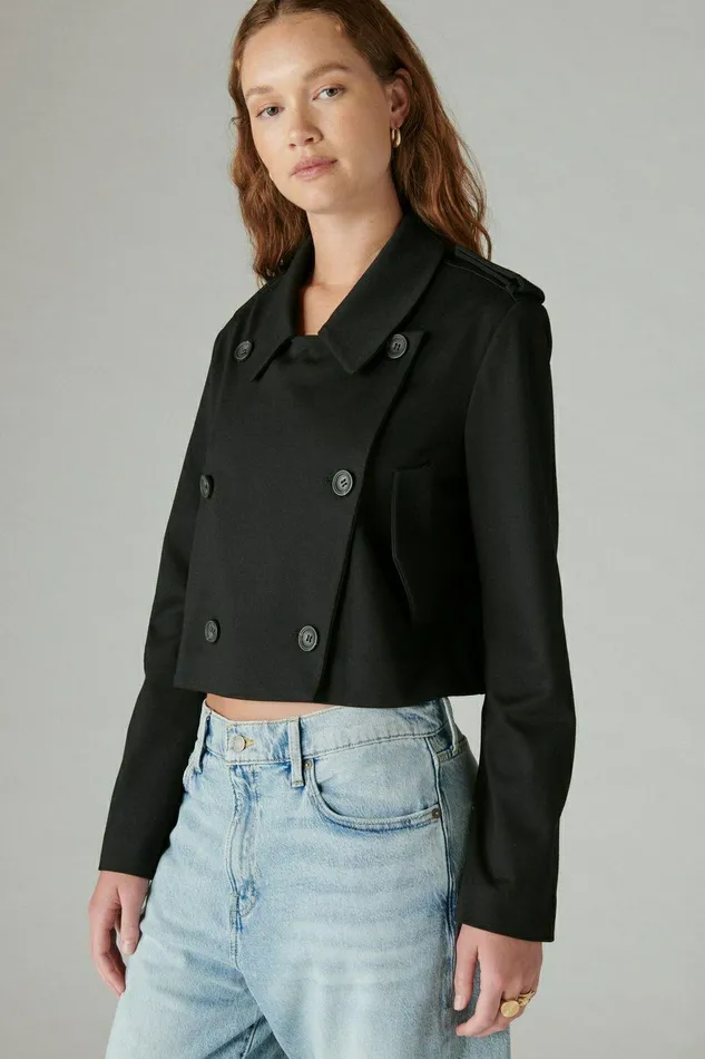 Lucky Brand Jackets and Outerwear Cropped Ponte Blazer Deep Black 8211 Women Lucky Brand Jackets and Outerwear Cropped Ponte Blazer Deep Black 8211 Women