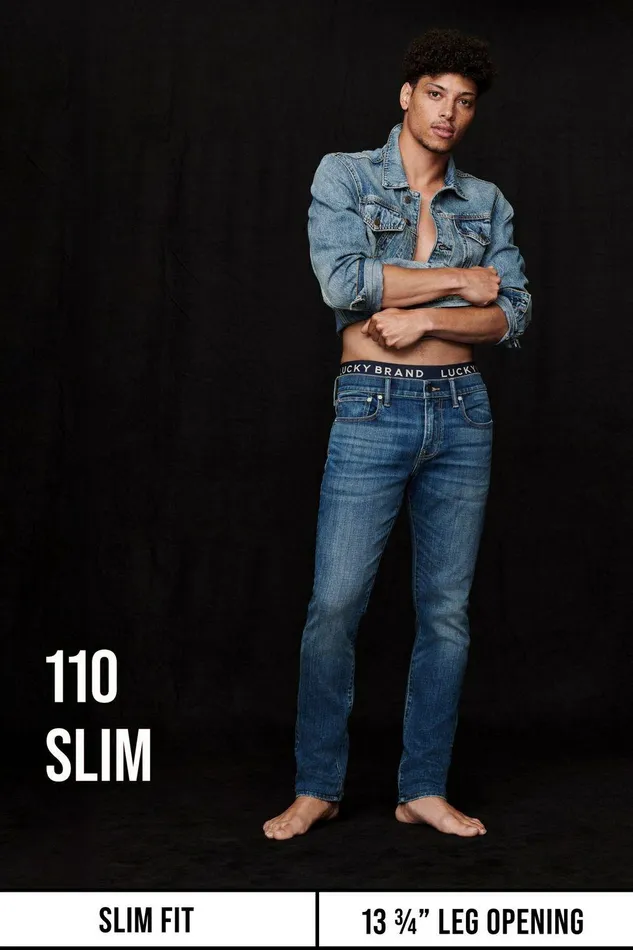 Lucky Brand Jeans 110 Slim Coolmax Stretch Jean Leon Park 8211 Men