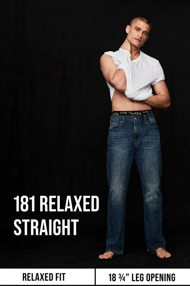 Lucky Brand Jeans 181 Relaxed Straight Candon 8211 Men