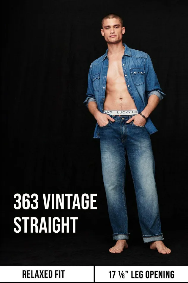 Lucky Brand Jeans 363 Vintage Straight Coolmax Stretch Jean Harrison 8211 Men