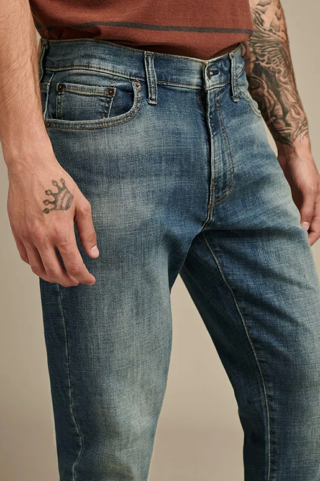 Lucky Brand Jeans 410 Athletic Straight Jean Meanders 8211 Men