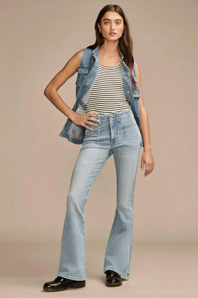 Lucky Brand Jeans High Rise Stevie Flare Aquarius 8211 Women