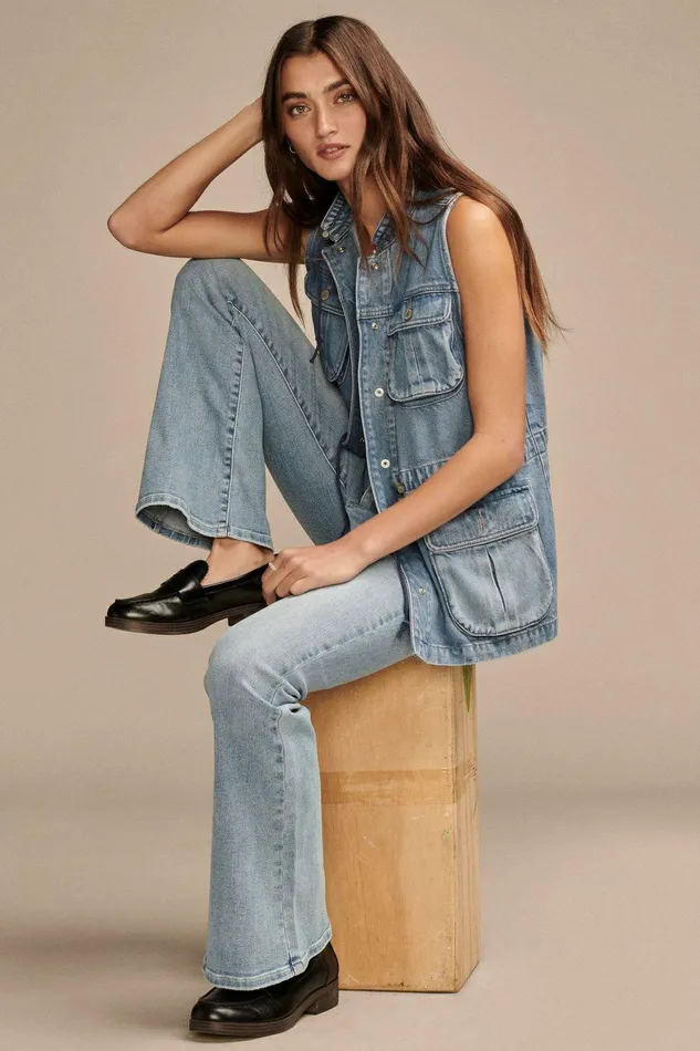 Lucky Brand Jeans High Rise Stevie Flare Aquarius 8211 Women