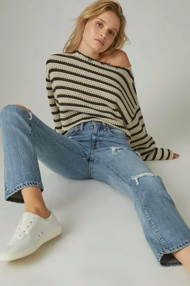 Lucky Brand Jeans High Rise Zoe Straight Saturn Dest 8211 Women