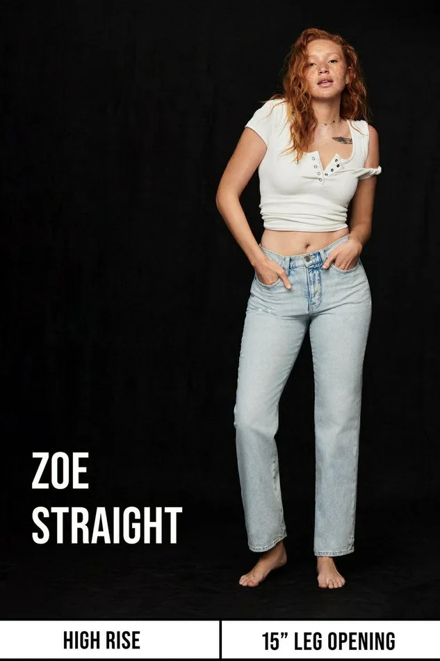 Lucky Brand Jeans High Rise Zoe Straight Saturn Dest 8211 Women