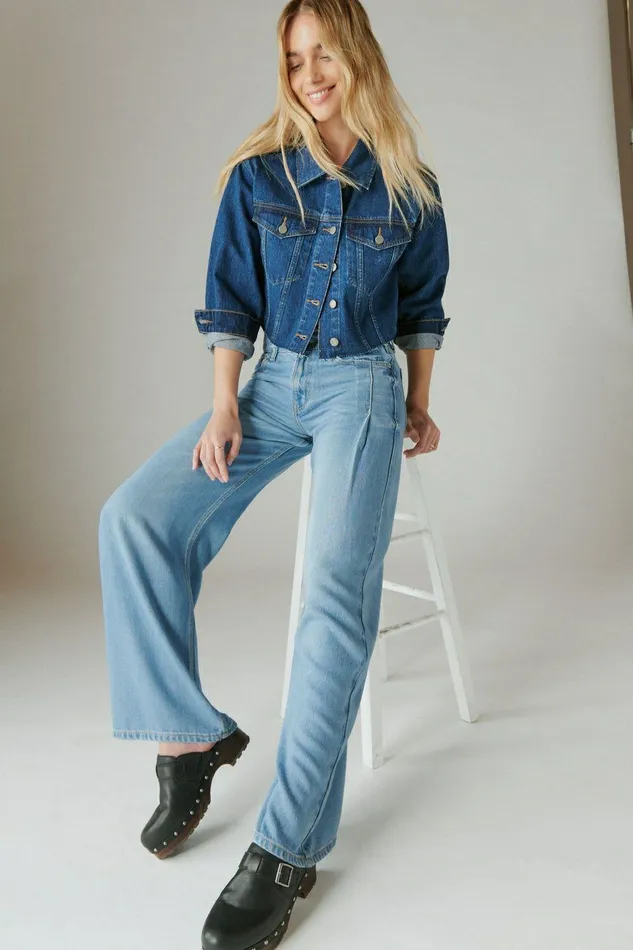 Lucky Brand Jeans Liquid Denim Luxe Palazzo River 8211 Women