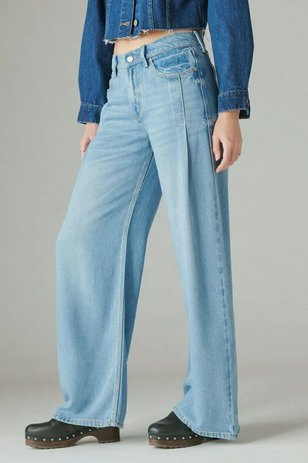 Lucky Brand Jeans Liquid Denim Luxe Palazzo River 8211 Women