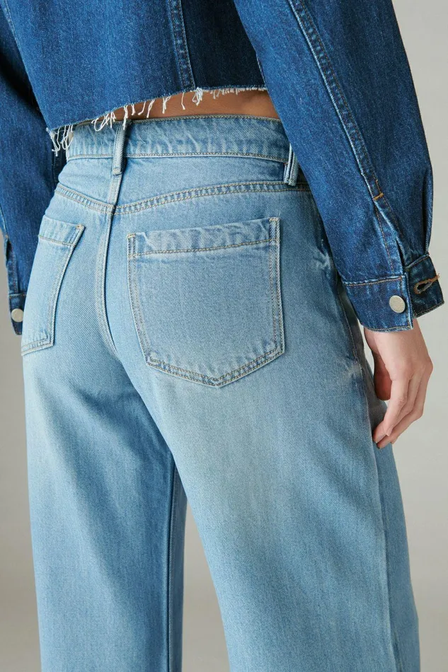 Lucky Brand Jeans Liquid Denim Luxe Palazzo River 8211 Women