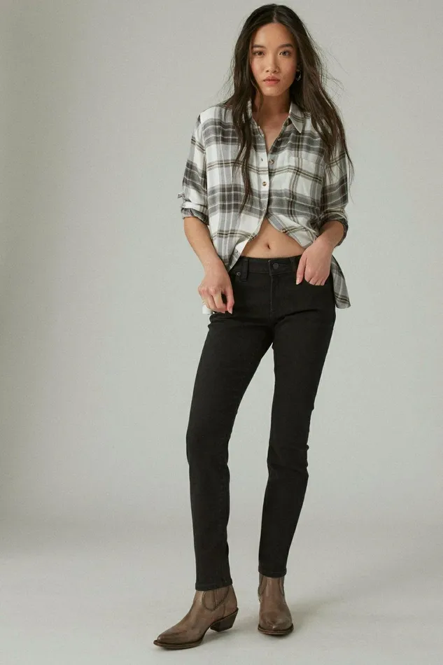 Lucky Brand Jeans Low Rise Lizzie Skinny Clean Black 8211 Women