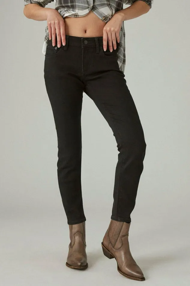 Lucky Brand Jeans Low Rise Lizzie Skinny Clean Black 8211 Women