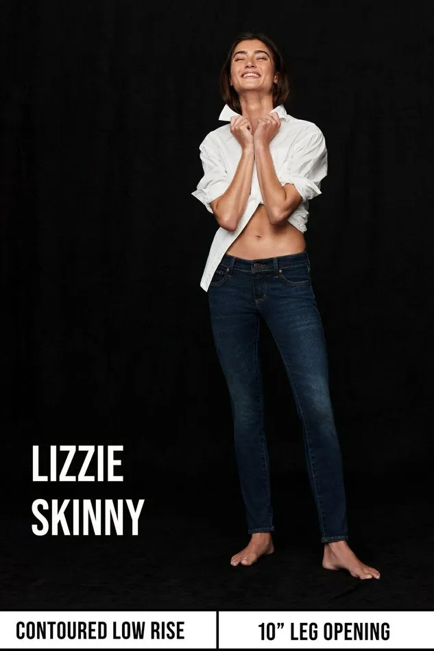 Lucky Brand Jeans Low Rise Lizzie Skinny Clean Black 8211 Women
