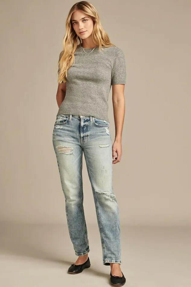 Lucky Brand Jeans Mid Rise Boy Jean Red Carpet Dest 8211 Women