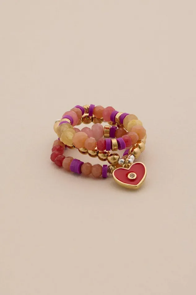 Lucky Brand Jewelry Beaded Ring Set Gold 8211 Women