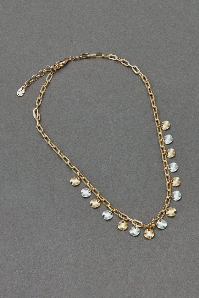 Lucky Brand Jewelry Charm Chain Necklace Two Tone 8211 Women