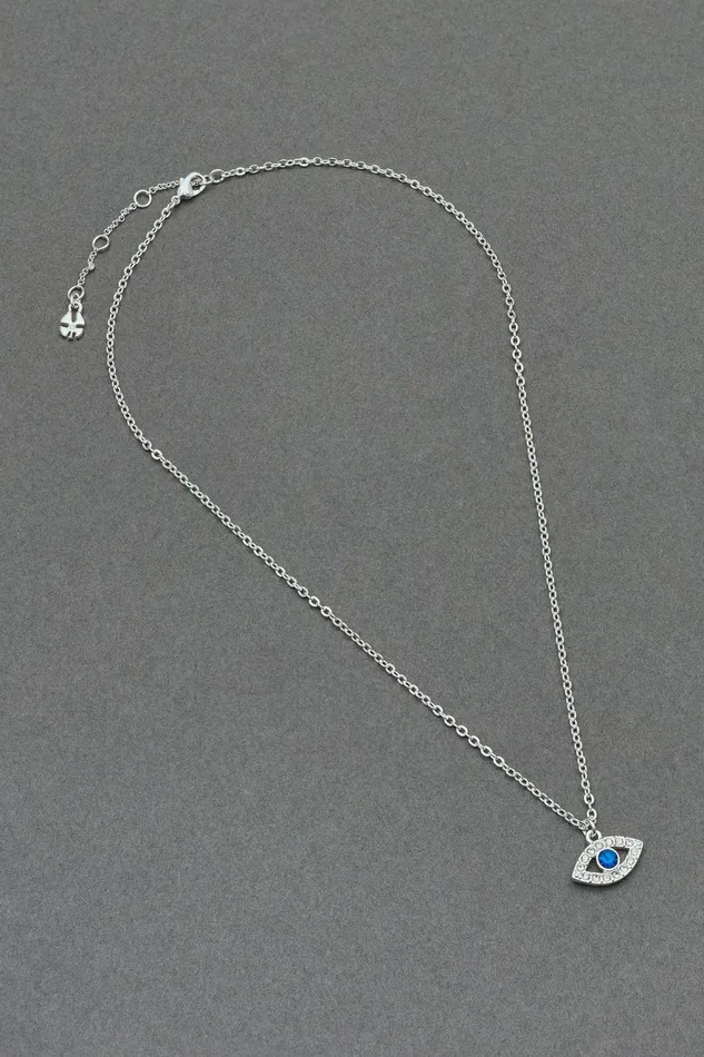 Lucky Brand Jewelry Delicate Evil Eye Pendant Silver 8211 Women