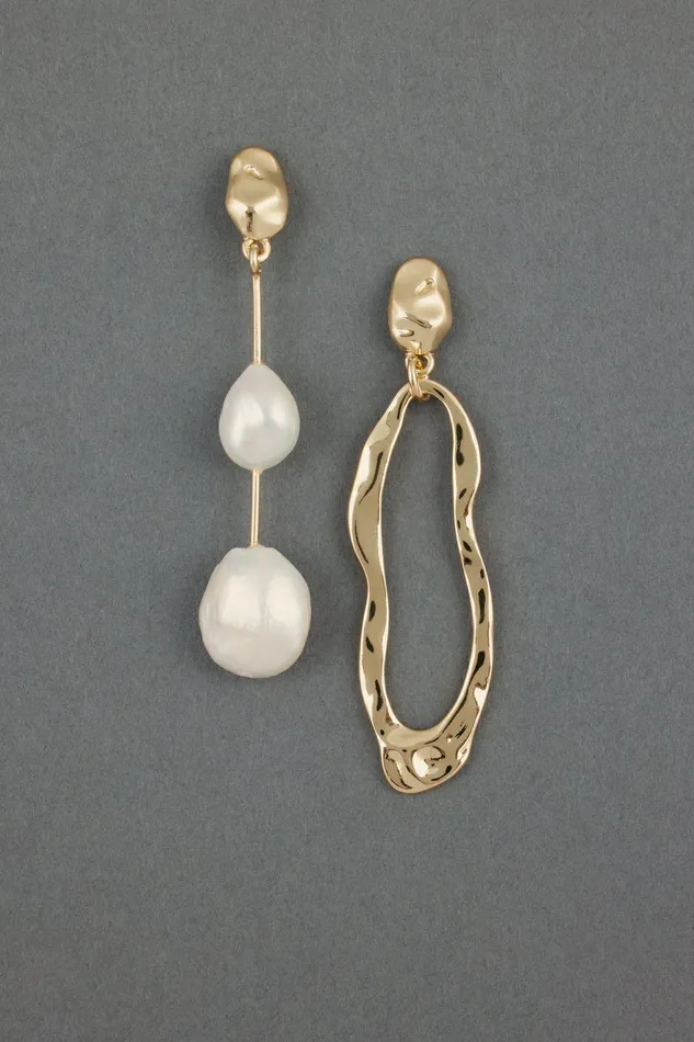 Lucky Brand Jewelry Mismatch Gold Earrings Gold 8211 Women