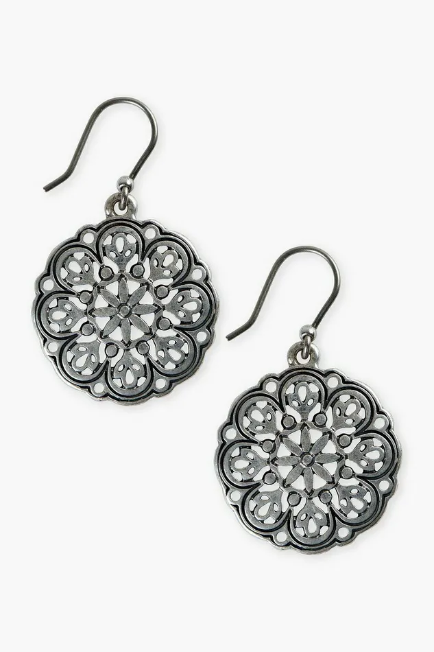 Lucky Brand Jewelry Openwork Drop Earring Silver 8211 Women