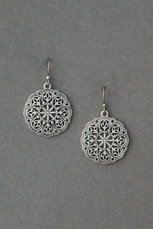 Lucky Brand Jewelry Openwork Drop Earring Silver 8211 Women
