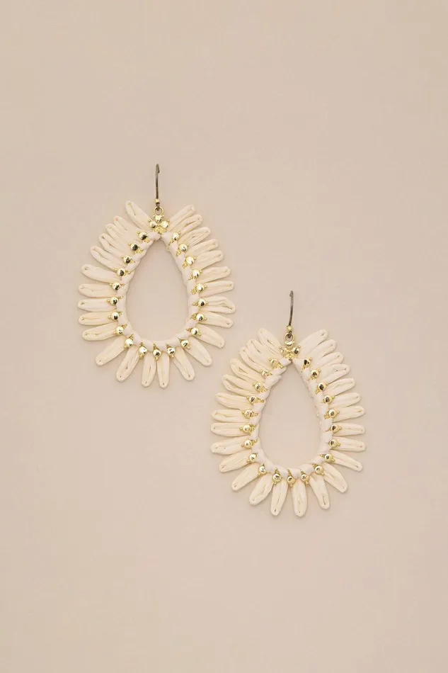Lucky Brand Jewelry Raffia Sunburst Earrings Gold 8211 Women