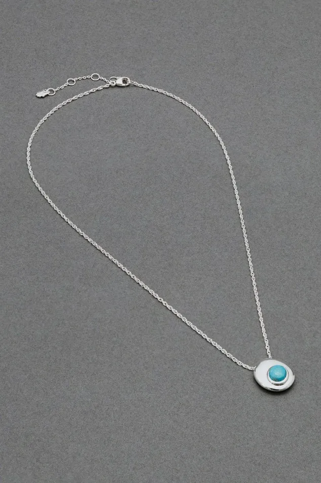 Lucky Brand Jewelry Semi Stone Necklace Silver 8211 Women