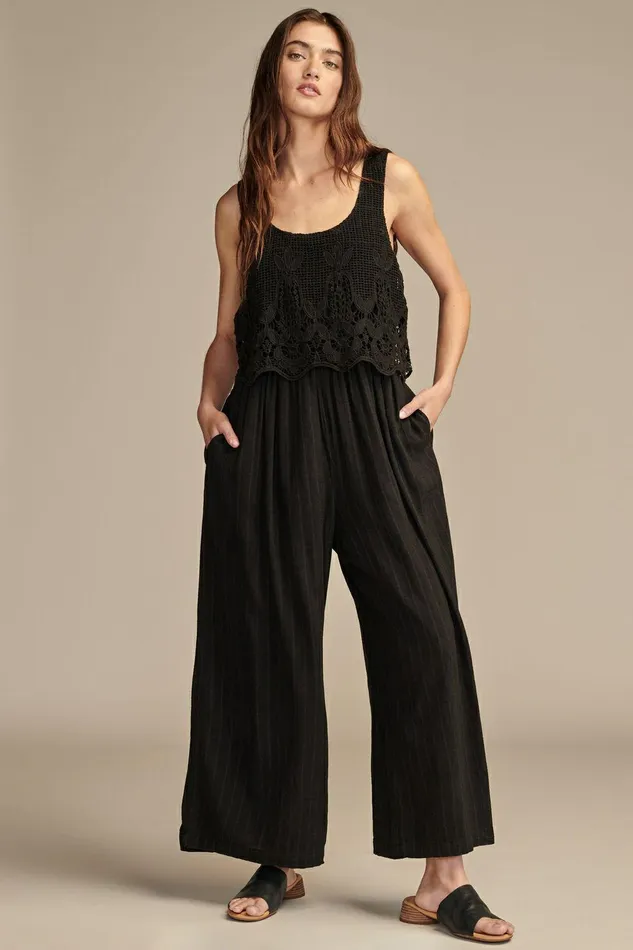 Lucky Brand Jumpsuits and Overalls Chemical Lace Jumpsuit Meteorite 8211 Women