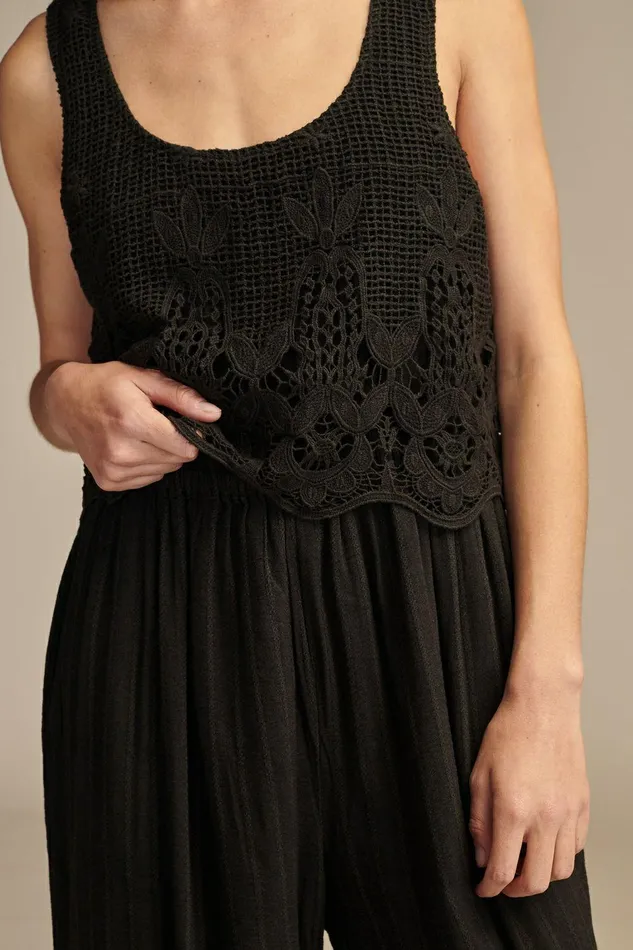 Lucky Brand Jumpsuits and Overalls Chemical Lace Jumpsuit Meteorite 8211 Women