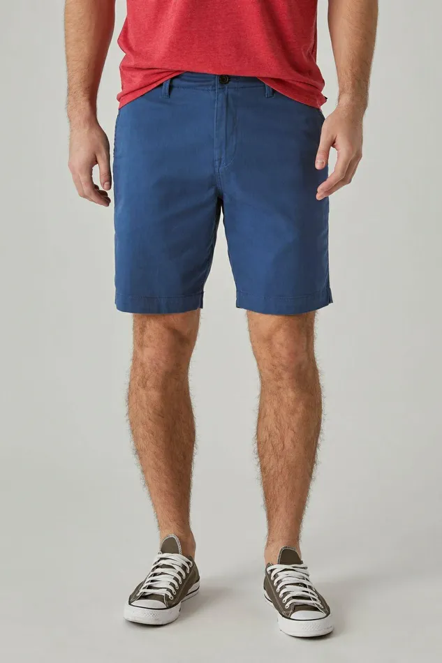 Lucky Brand Shorts 11034 Stretch Twill Flat Front Short English Blue 8211 Men