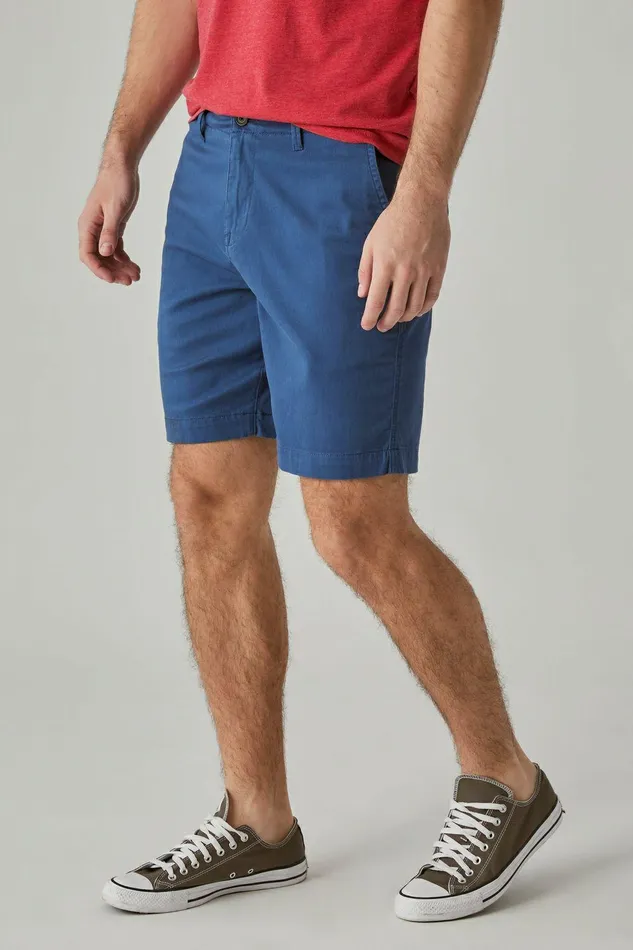 Lucky Brand Shorts 11034 Stretch Twill Flat Front Short English Blue 8211 Men