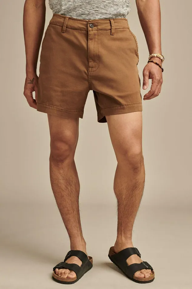 Lucky Brand Shorts 5034 Stretch Twill Short Coffee Liqueur 8211 Men