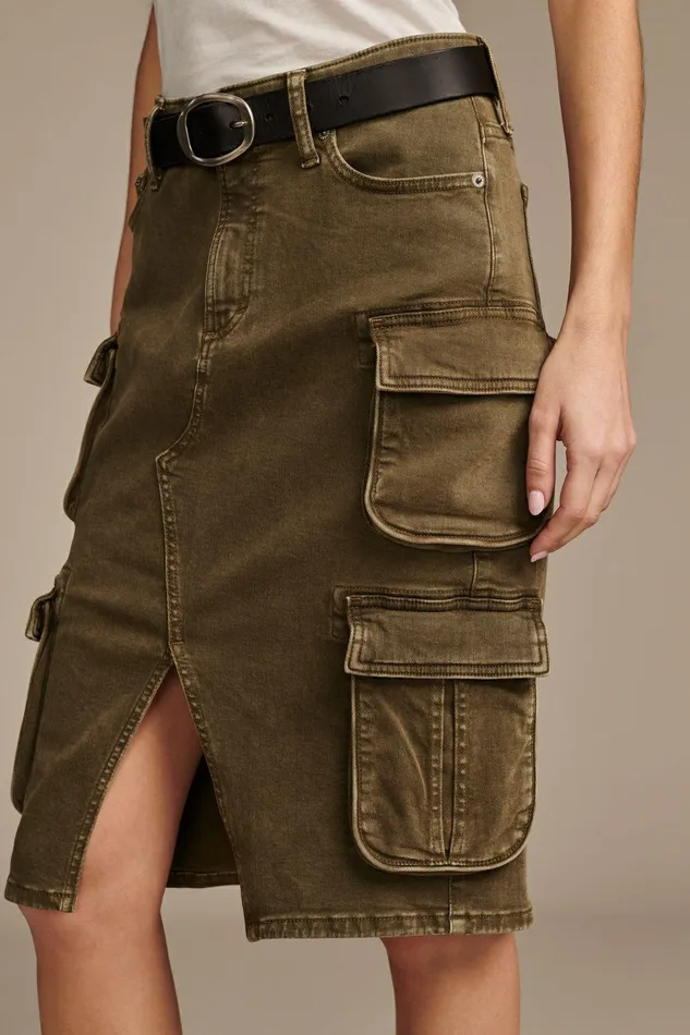 Lucky Brand Skirts Cargo Skirt Dark Olive 8211 Women