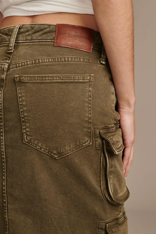 Lucky Brand Skirts Cargo Skirt Dark Olive 8211 Women
