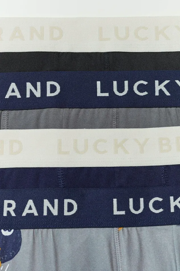 Lucky Brand Underwear and Sleepwear 4 Pack Essential Soft Boxer Briefs Multi 8211 Men