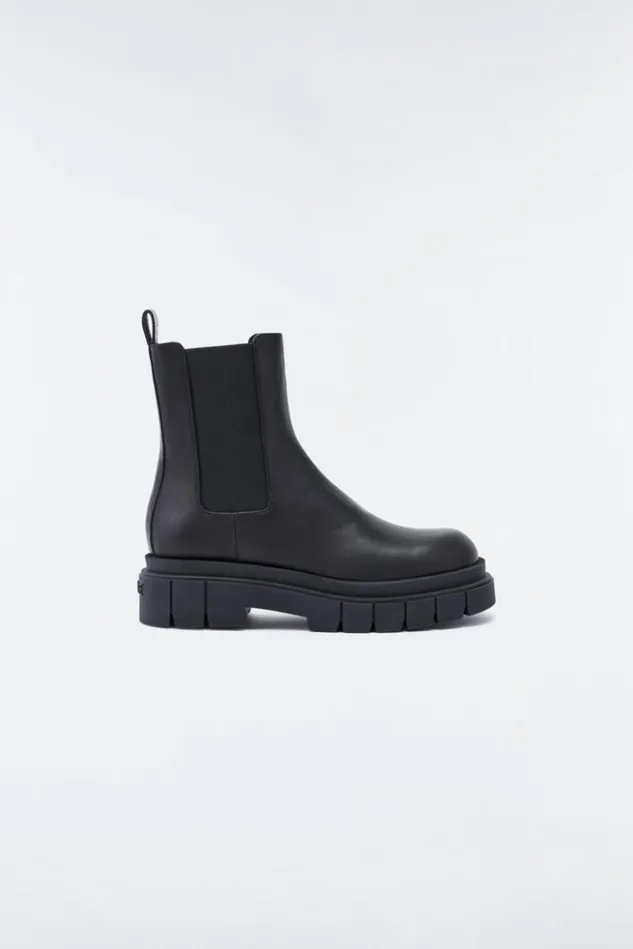 Mackage Chelsea Boots Men Storm ShearlingLined R Leather Chelsea Boot For Men Black