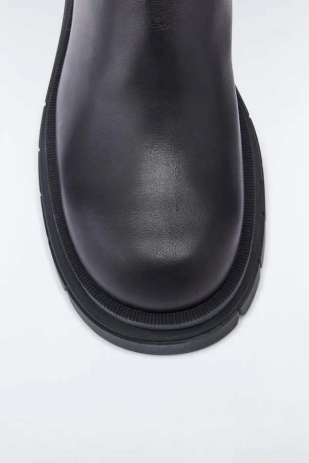 Mackage Chelsea Boots Men Storm ShearlingLined R Leather Chelsea Boot For Men Black