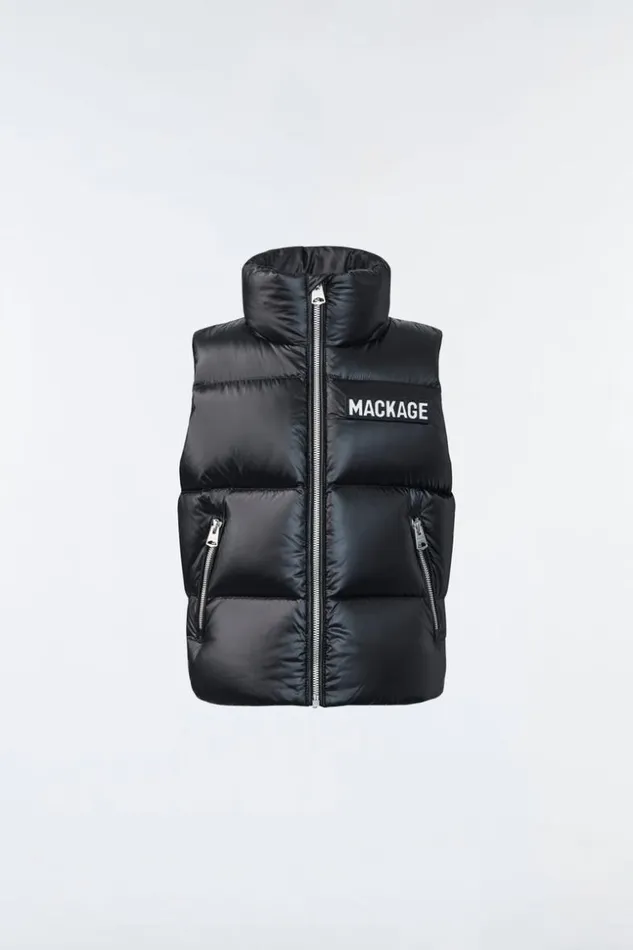 Mackage Coats and Jackets Kids Charlee Lustrous Light Down Puffer Vest For Toddlers 26 Years Black Mackage Coats and Jackets Kids Charlee Lustrous Light Down Puffer Vest For Toddlers 26 Years Black