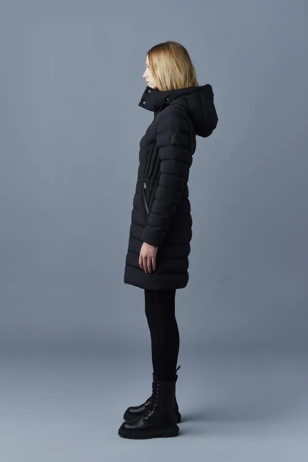 Mackage Downs and Jackets Women Farren Agile360 Down Coat With Removable Hood Black