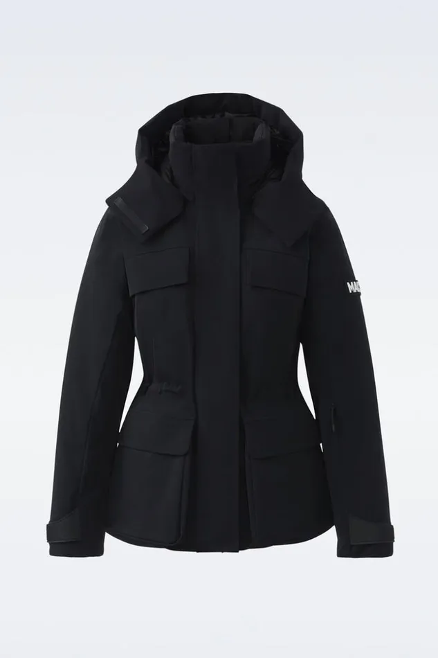 Mackage Downs and Jackets Women IclynR Medium Down Ski Jacket With Removable Hood Black