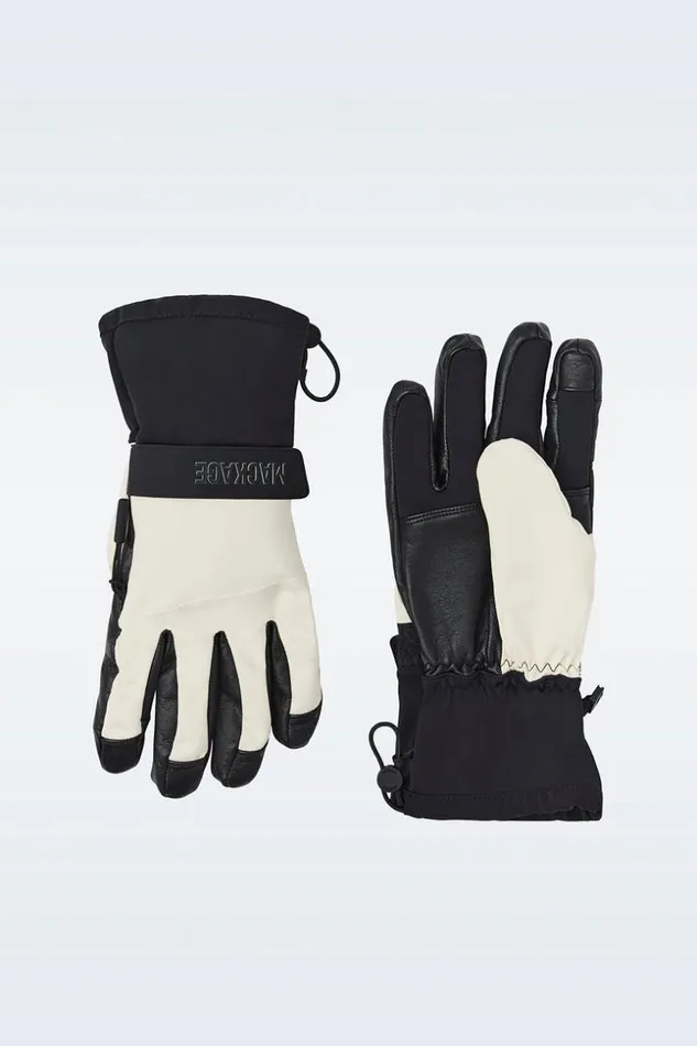 Mackage Gloves Women Swyft 2Layer Technical Ski Gloves Porcelain Grey