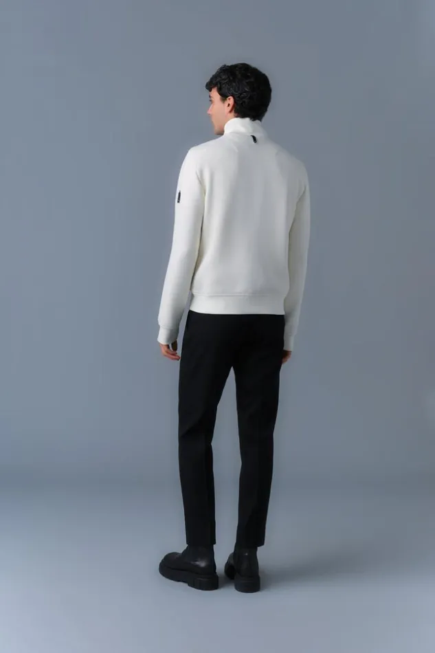 Mackage Hoodies and Tops Men CollinR Nano Down Mixed Media Bomber Jacket Cream