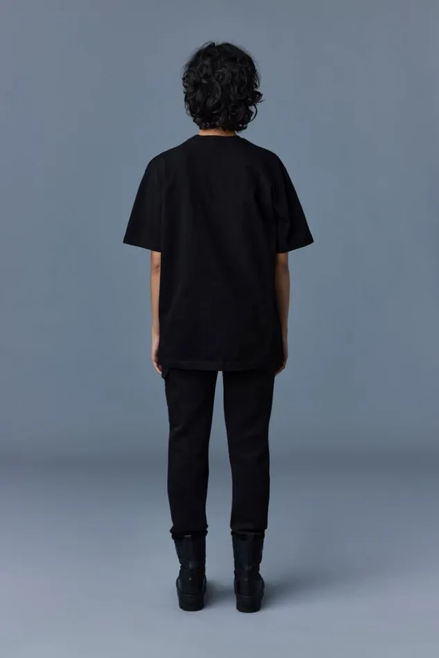 Mackage Hoodies and Tops Women Tee TeeShirt With Velvet Logo Black