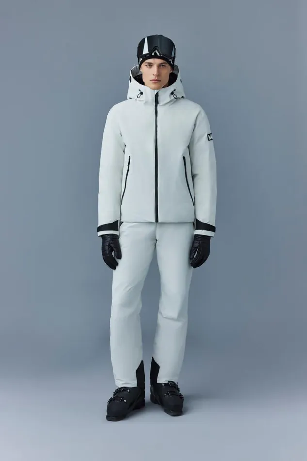 Mackage Jackets Men Yukio Down Ski Jacket With Hood Porcelain Grey