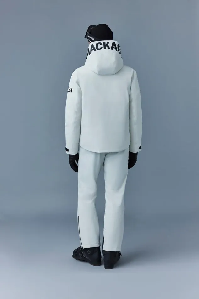 Mackage Jackets Men Yukio Down Ski Jacket With Hood Porcelain Grey
