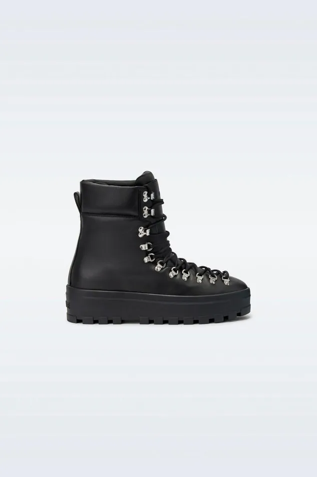 Mackage Leather Lined Boots Men BainM Leather MidCalf LaceUp Boots Black