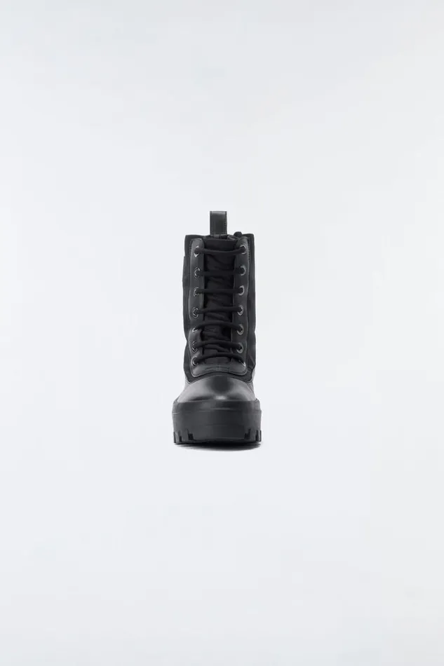 Mackage Leather Lined Boots Women Hero Unlined Winter Boot With Mackage Signature Lug Tread Sole For Women Black