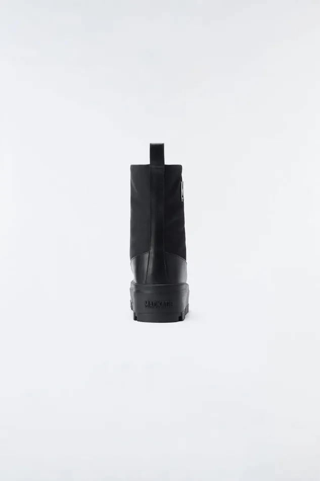 Mackage Leather Lined Boots Women Hero Unlined Winter Boot With Mackage Signature Lug Tread Sole For Women Black