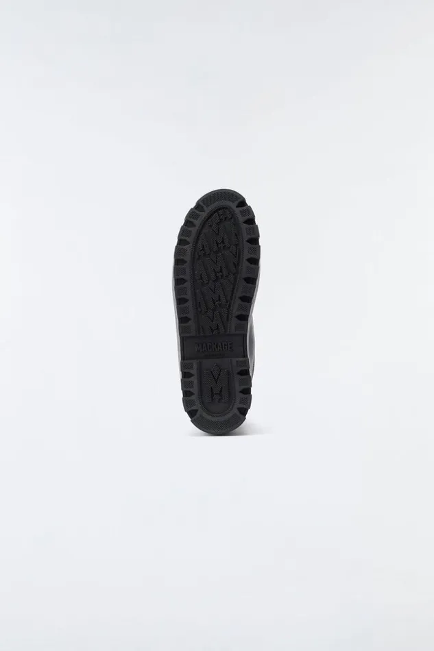 Mackage Leather Lined Boots Women Hero Unlined Winter Boot With Mackage Signature Lug Tread Sole For Women Black