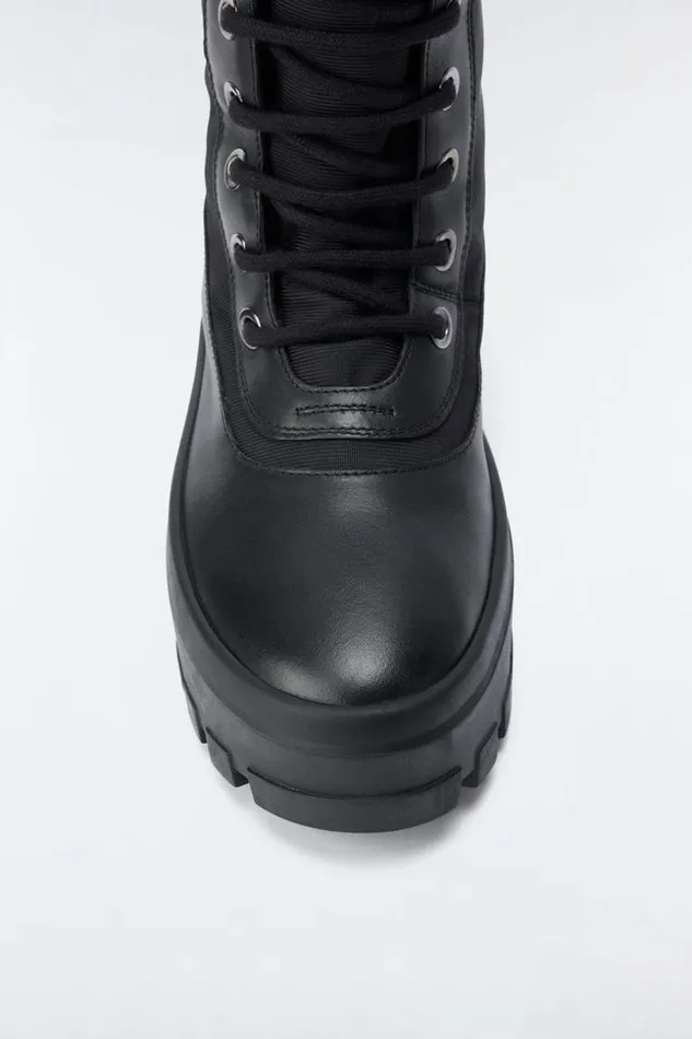 Mackage Leather Lined Boots Women Hero Unlined Winter Boot With Mackage Signature Lug Tread Sole For Women Black